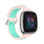 For Fitbit Sense 2 / Pink+Water Duck