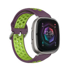 For Fitbit Sense 2 / Purple+Lime