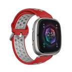 For Fitbit Sense / Red+Grey
