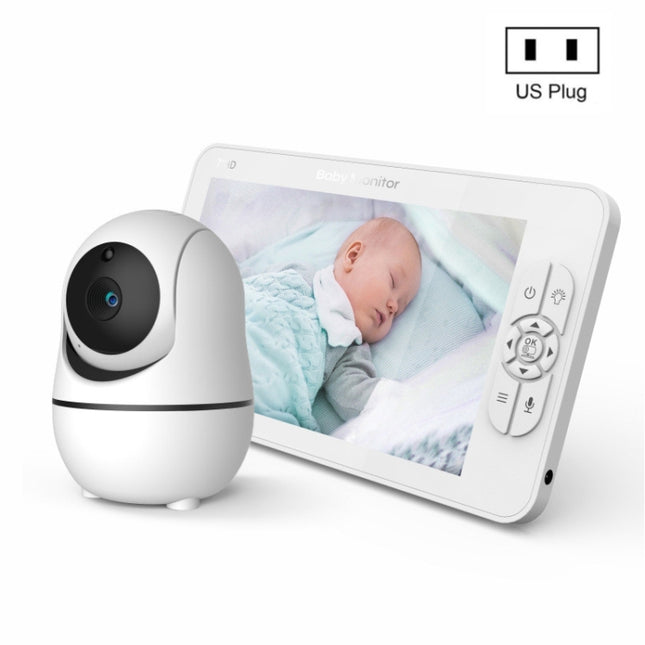 SM70PTZ 7 inch Screen 2.4GHz Wireless Digital Baby Monitor,  Auto Night Vision / Two-way Voice Intercom
