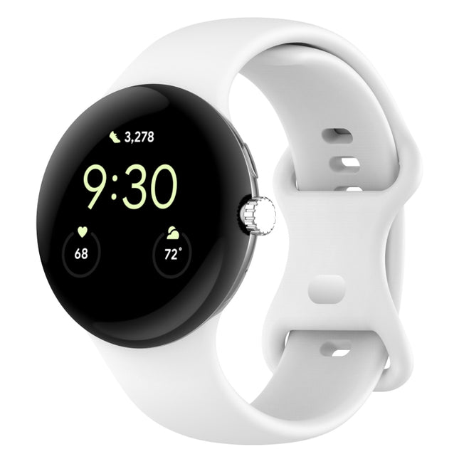 For Google Pixel Watch 5 / 4 / 3 / 2 / 1 41mm Loop Type Solid Color Silicone Watch Band, S