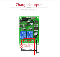 DC 12V 24V 48V Universal Electric Door RF Wireless Remote Control Relay Receiver Set