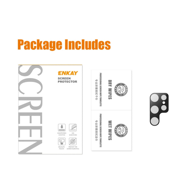 For Samsung Galaxy S23 Ultra 5G ENKAY 9H Rear Camera Lens Tempered Glass Film, 1pc, 2pcs, For Samsung Galaxy S23 Ultra 5G (1pc), For Samsung Galaxy S23 Ultra 5G (2pcs)