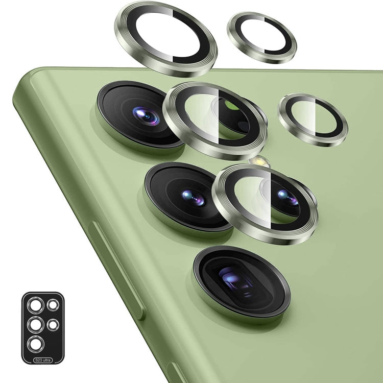 For Samsung Galaxy S23 Ultra 5G ENKAY Rear Lens Aluminium Alloy Tempered Glass Film, For Samsung Galaxy S23 Ultra 5G, For Samsung Galaxy S23 Ultra 5G(Red), For Samsung Galaxy S23 Ultra 5G(Green)