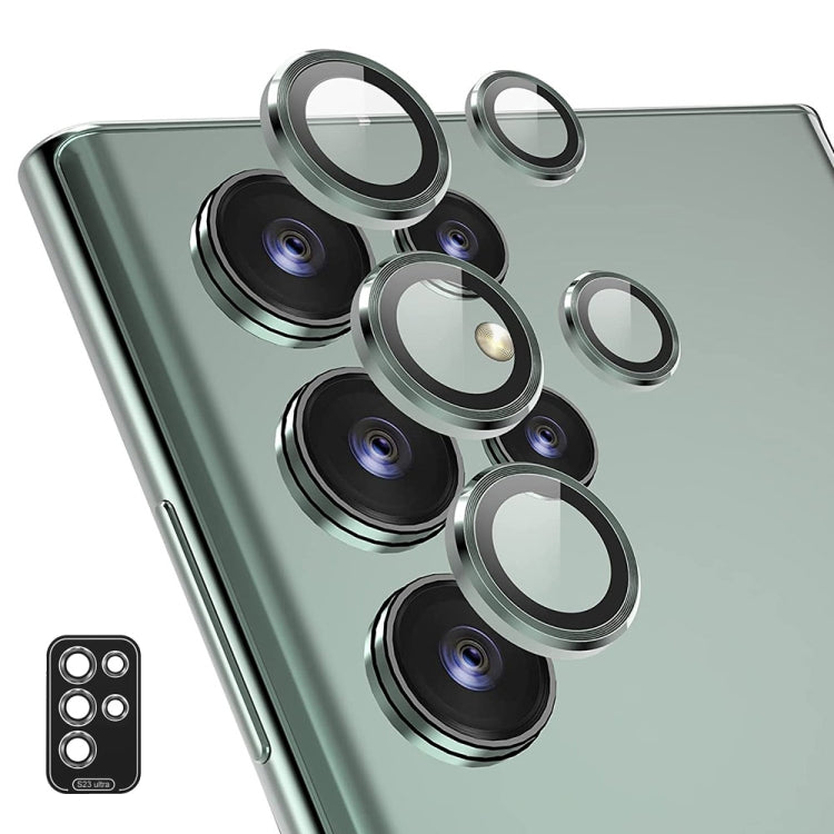 For Samsung Galaxy S23 Ultra 5G ENKAY Rear Lens Aluminium Alloy Tempered Glass Film, For Samsung Galaxy S23 Ultra 5G, For Samsung Galaxy S23 Ultra 5G(Red), For Samsung Galaxy S23 Ultra 5G(Green)