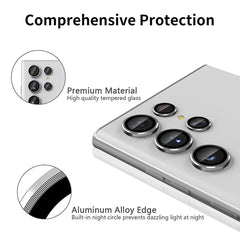 For Samsung Galaxy S23 Ultra 5G ENKAY Rear Lens Aluminium Alloy Tempered Glass Film, For Samsung Galaxy S23 Ultra 5G, For Samsung Galaxy S23 Ultra 5G(Red), For Samsung Galaxy S23 Ultra 5G(Green)