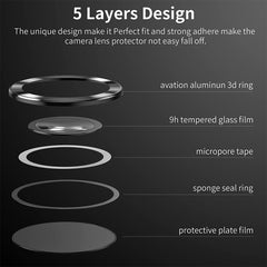 For Samsung Galaxy S23 Ultra 5G ENKAY Rear Lens Aluminium Alloy Tempered Glass Film, For Samsung Galaxy S23 Ultra 5G, For Samsung Galaxy S23 Ultra 5G(Red), For Samsung Galaxy S23 Ultra 5G(Green)