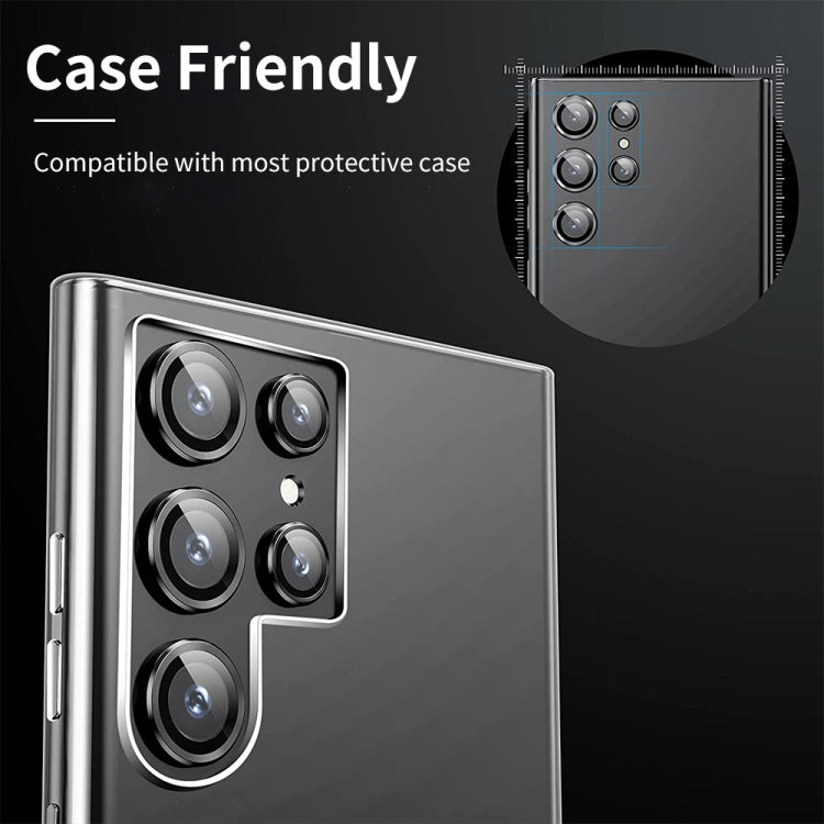 For Samsung Galaxy S23 Ultra 5G ENKAY Rear Lens Aluminium Alloy Tempered Glass Film, For Samsung Galaxy S23 Ultra 5G, For Samsung Galaxy S23 Ultra 5G(Red), For Samsung Galaxy S23 Ultra 5G(Green)