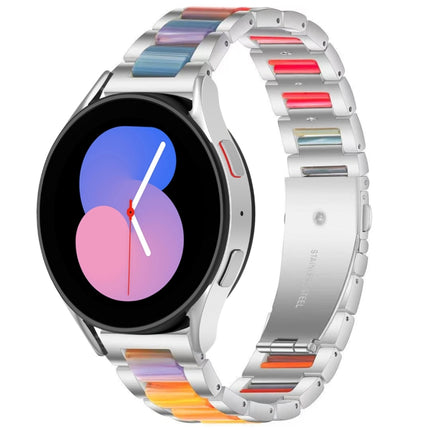 Interbead Resin Metal Watch Band, For Galaxy Watch 5 40 / 44mm