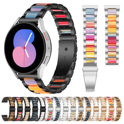 Interbead Resin Metal Watch Band, For Galaxy Watch 5 40 / 44mm