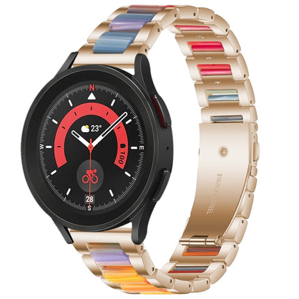 Interbead Resin Metal Watch Band, For Galaxy Watch 5 Pro 45mm
