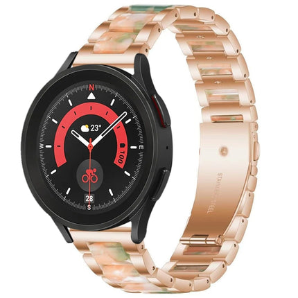 Interbead Resin Metal Watch Band, For Galaxy Watch 5 Pro 45mm