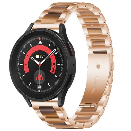 Interbead Resin Metal Watch Band, For Galaxy Watch 5 Pro 45mm
