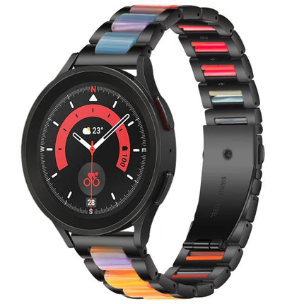 Interbead Resin Metal Watch Band, For Galaxy Watch 5 Pro 45mm