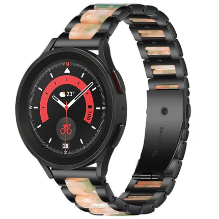 Interbead Resin Metal Watch Band, For Galaxy Watch 5 Pro 45mm