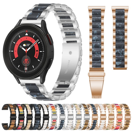Interbead Resin Metal Watch Band, For Galaxy Watch 5 Pro 45mm