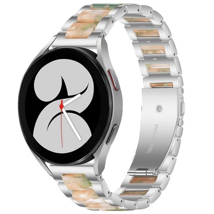 Interbead Resin Metal Watch Band, For Galaxy Watch 4 40 / 44mm