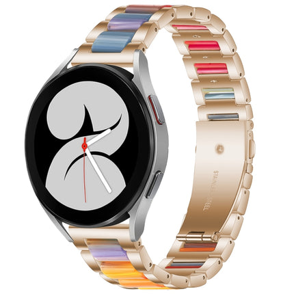 Interbead Resin Metal Watch Band, For Galaxy Watch 4 40 / 44mm