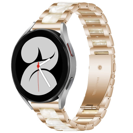 Interbead Resin Metal Watch Band, For Galaxy Watch 4 40 / 44mm