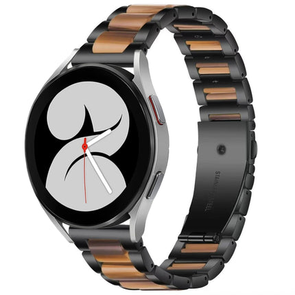 Interbead Resin Metal Watch Band, For Galaxy Watch 4 40 / 44mm