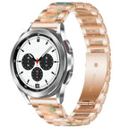 For Galaxy Watch 4 Classic 42 / 46mm / Rose Gold Green