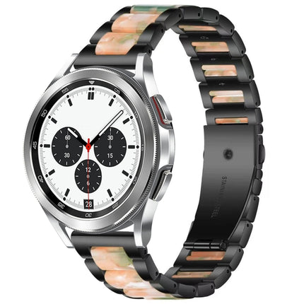 Interbead Resin Metal Watch Band, For Galaxy Watch 4 Classic 42 / 46mm