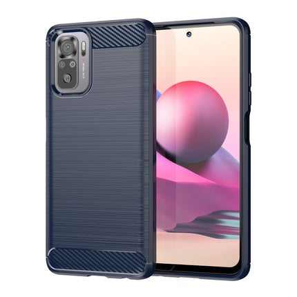 For Xiaomi Poco M5s Brushed Texture Carbon Fiber TPU Phone Case, For Xiaomi Poco M5s