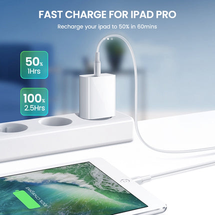 PD11 Single PD3.0 USB-C / Type-C 20W Fast Charger with 1m Type-C to 8 Pin Data Cable, EU Plug, EU Plug + Type-C to 8 Pin Cable