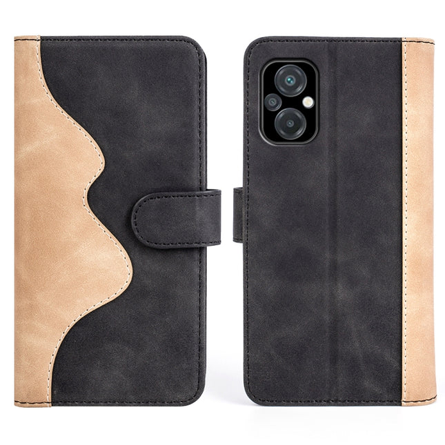 For Xiaomi Poco M5 4G Stitching Horizontal Flip Leather Phone Case, For Xiaomi Poco M5 4G