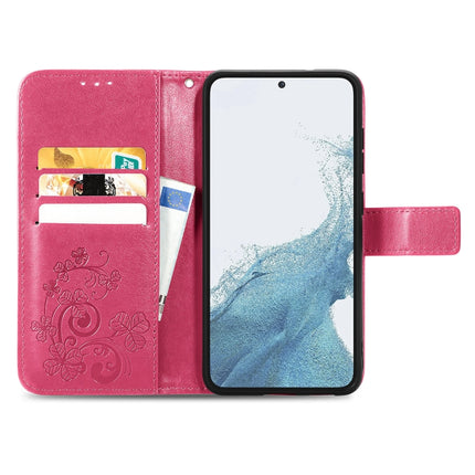 Four-leaf Clasp Embossed Buckle Leather Phone Case, For Samsung Galaxy A14 5G, For Samsung Galaxy A14 4G, For Samsung Galaxy A54 5G, For Samsung Galaxy A04e