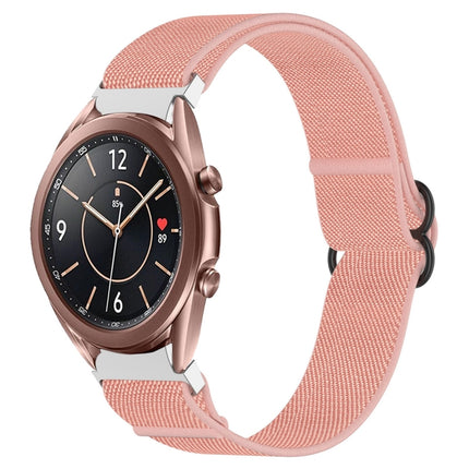 Nylon Stretch Black Buckle Watch Band, For Samsung Galaxy Watch 4 40mm, For Samsung Galaxy Watch 4 Classic 42mm, For Samsung Galaxy Watch 4 Classic 46mm, For Samsung Galaxy Watch 3 41mm