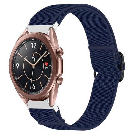 Nylon Stretch Black Buckle Watch Band, For Samsung Galaxy Watch 4 40mm, For Samsung Galaxy Watch 4 Classic 42mm, For Samsung Galaxy Watch 4 Classic 46mm, For Samsung Galaxy Watch 3 41mm