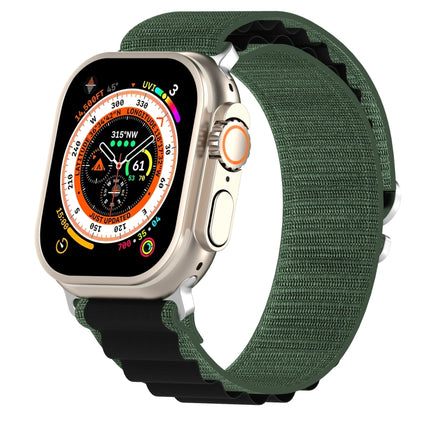 Double Color Nylon Watch Band, For Apple Watch Ultra 49mm, For Apple Watch Series 8&7 45mm/SE 2&6&SE&5&4 44mm