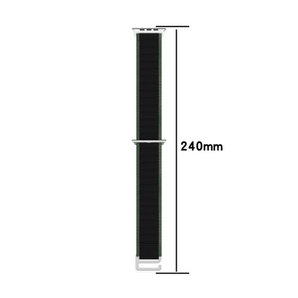 Double Color Nylon Watch Band, For Apple Watch Ultra 49mm, For Apple Watch Series 8&7 45mm/SE 2&6&SE&5&4 44mm