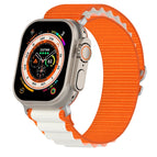 For Apple Watch Series 8&7 45mm/SE 2&6&SE&5&4 44mm / Orange+Starlight