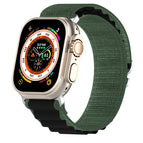 For Apple Watch Series 8&7 45mm/SE 2&6&SE&5&4 44mm / Green+Black