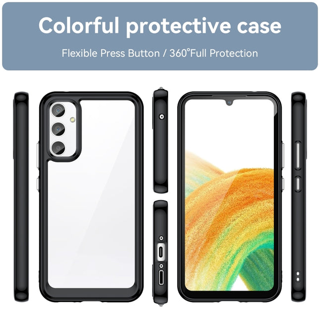 Colorful Series Acrylic + TPU Phone Case, For Samsung Galaxy A34 5G, For Google Pixel 7a