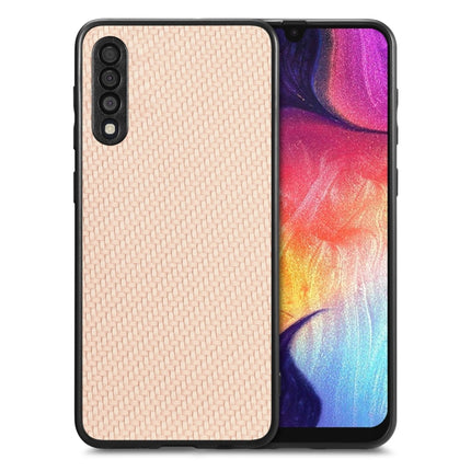 Carbon Fiber Texture Leather Back Cover Phone Case, For Honor 70, For Huawei Nova Y90, For vivo Y35, For Samsung Galaxy A50