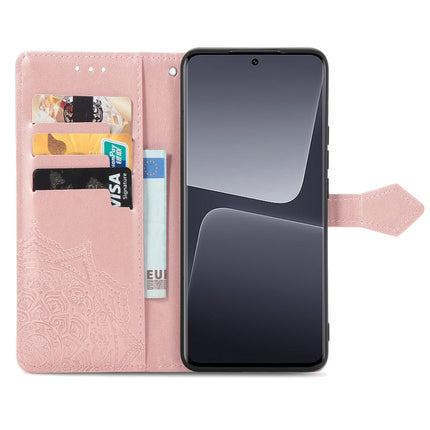 Mandala Flower Embossed Leather Phone Case, For Xiaomi 13, For Xiaomi Redmi Note 12 5G, For Xiaomi Redmi Note 12 Pro 5G, For Xiaomi Redmi Note 12 Pro+ China