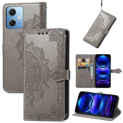 Mandala Flower Embossed Leather Phone Case, For Xiaomi 13, For Xiaomi Redmi Note 12 5G, For Xiaomi Redmi Note 12 Pro 5G, For Xiaomi Redmi Note 12 Pro+ China