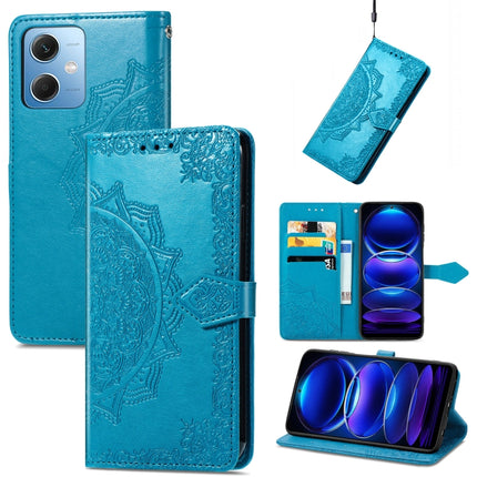 Mandala Flower Embossed Leather Phone Case, For Xiaomi 13, For Xiaomi Redmi Note 12 5G, For Xiaomi Redmi Note 12 Pro 5G, For Xiaomi Redmi Note 12 Pro+ China