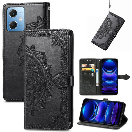 Mandala Flower Embossed Leather Phone Case, For Xiaomi 13 Pro, For Xiaomi Redmi Note 12 Discovery, For Xiaomi Redmi Note 12 Explorer