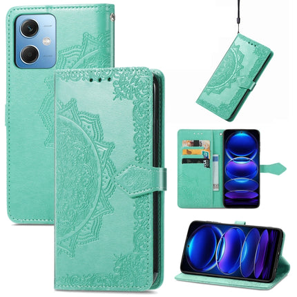 Mandala Flower Embossed Leather Phone Case, For Xiaomi 13 Pro, For Xiaomi Redmi Note 12 Discovery, For Xiaomi Redmi Note 12 Explorer