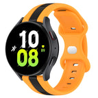 For Samsung Galaxy Watch5 44mm / Black+Yellow