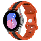 For Samsung Galaxy Watch5 40mm / Orange+Black