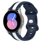 For Samsung Galaxy Watch5 40mm / White+Blue