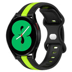 For Samsung Galaxy Watch4 44mm / Black+Green
