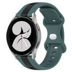 For Samsung Galaxy Watch4 40mm / Green+Black