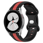 For Samsung Galaxy Watch4 40mm / Black+Red