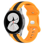 For Samsung Galaxy Watch4 40mm / Black+Yellow